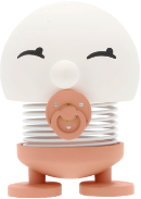 Hoptimist baby with pacifier