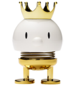 Hoptimist king character in white and gold