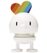 LGBTQ+ Hoptimist in white with rainbow colours