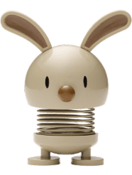 Hoptimist easter bunny in brown