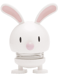 Hoptimist easter bunny in white