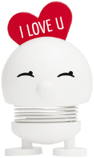 I love u Hoptimist in white with read heart on top