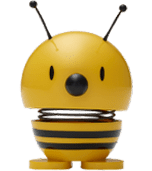 Bee Hoptimist in black and yellow