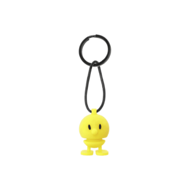Hoptimist key chain yellow